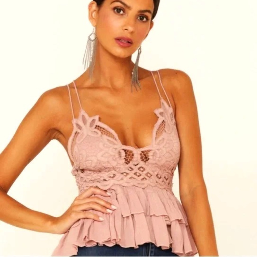 NWT Free People Adella Cami Mauve Size S - Picture 3 of 6